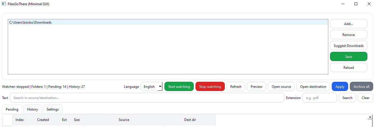 FilesGoThere screenshot